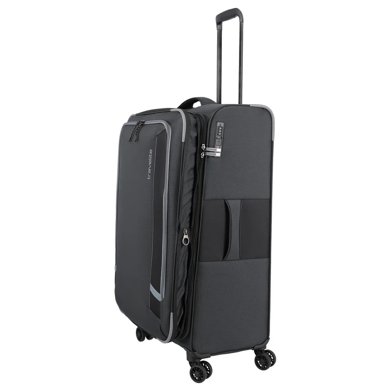 Travelite Corsiica - 4-Rollen-Trolley L 77 cm erw. (black)