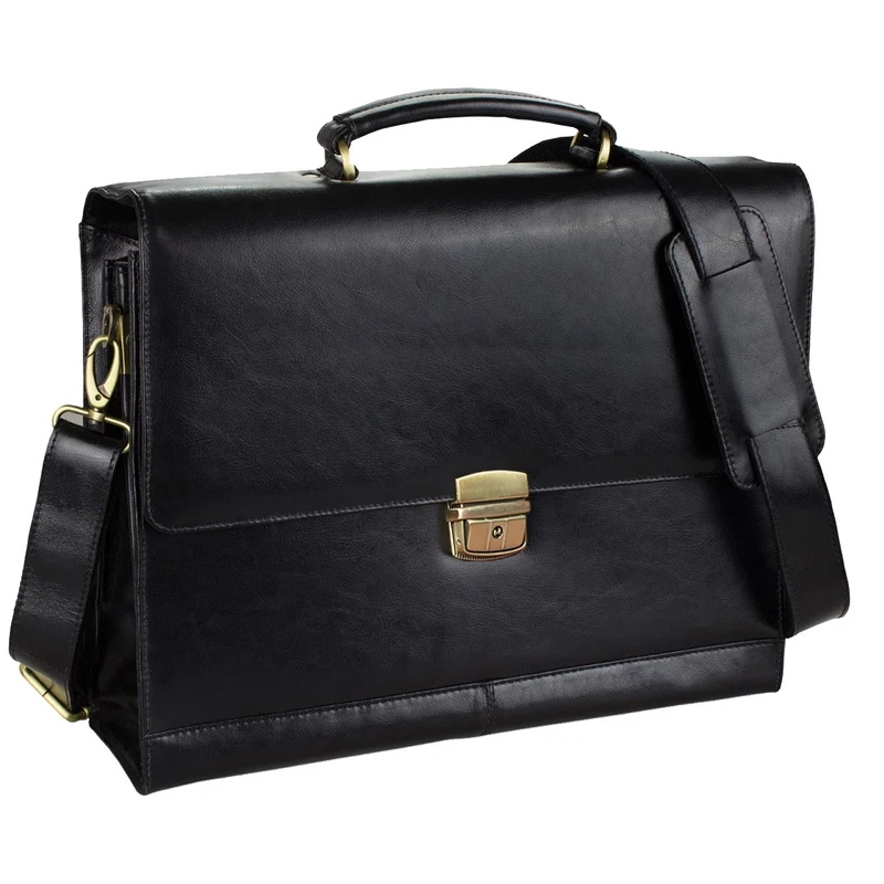 Vintage Leder Aktentasche Antik Braun