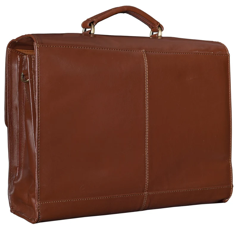 Vintage Leder Aktentasche Antik Braun