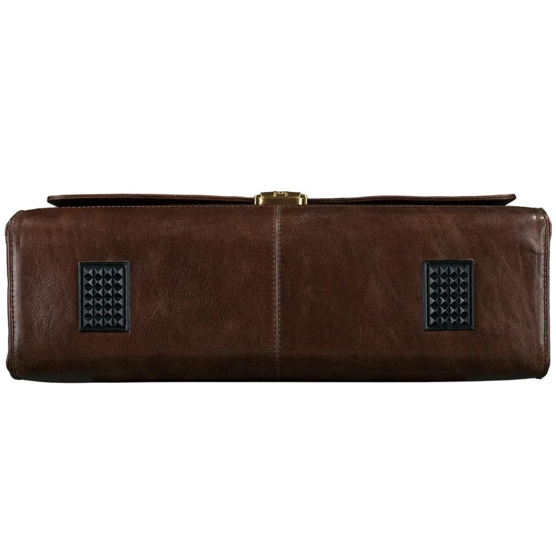 Vintage Leder Aktentasche Antik Braun