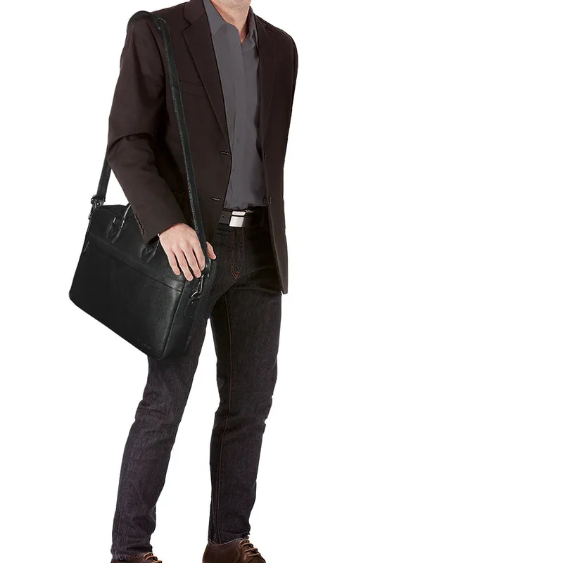 Businesstasche Leder Schwarz Groß