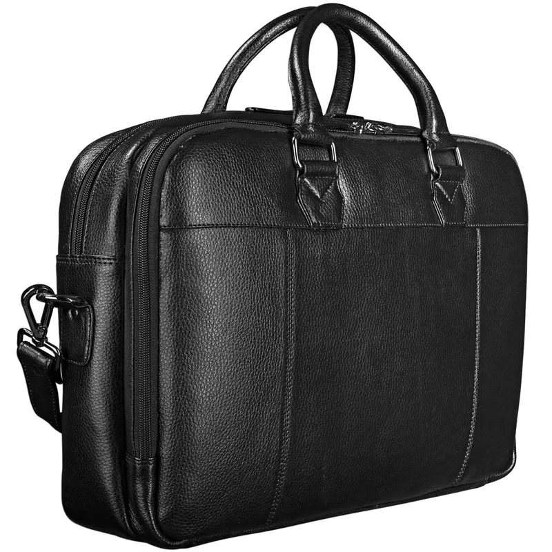 Businesstasche Leder Schwarz Groß