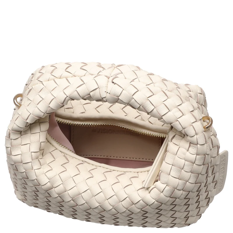 Les Visionnaires Greta Micro Weave Silky - Henkeltasche 20 cm (vanilla)