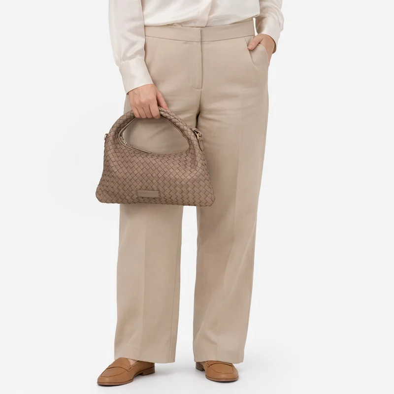 Les Visionnaires Sadie Weave Silky - Henkeltasche 37 cm (cappuccino beige)