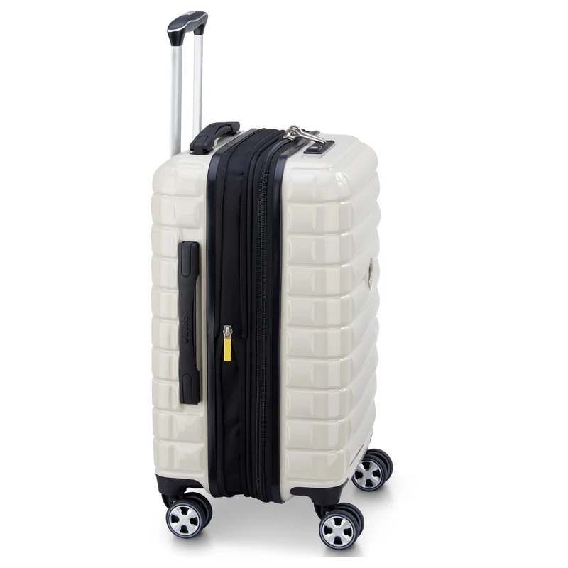 Delsey Paris Shadow 5.0 - 4-Rollen-Kabinentrolley USB 55 cm (elfenbein)