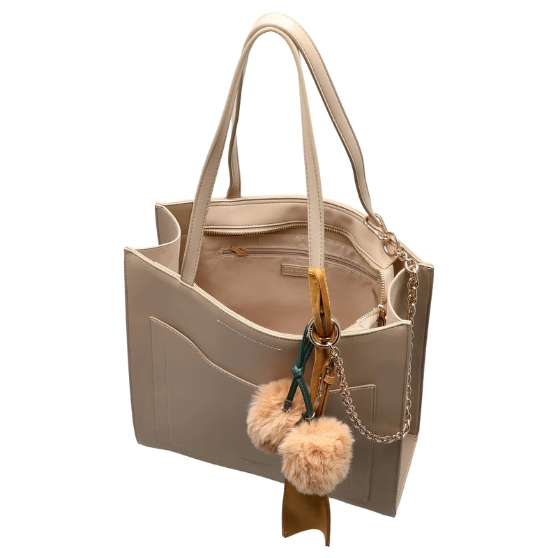 Seidenfelt Lyby - Shopper 34 cm (warm beige)