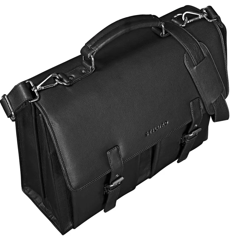 Aktentasche Leder Schwarz