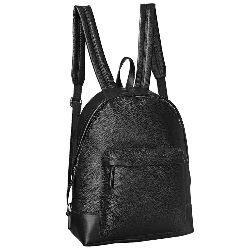 Rucksack Leder schwarz