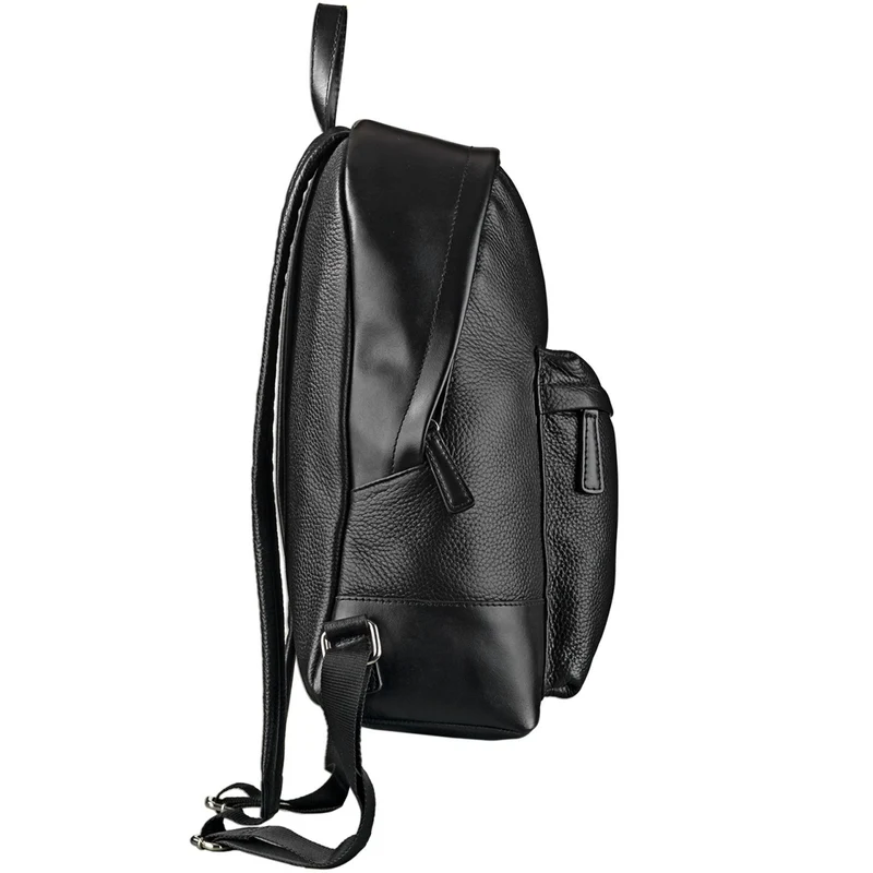 Rucksack Leder schwarz