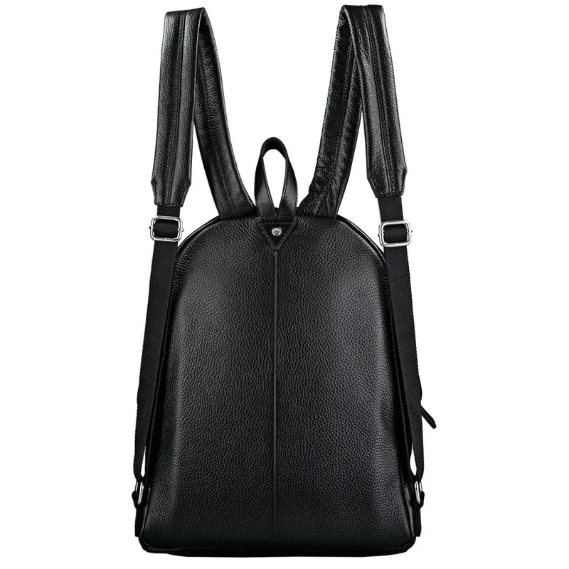 Rucksack Leder schwarz