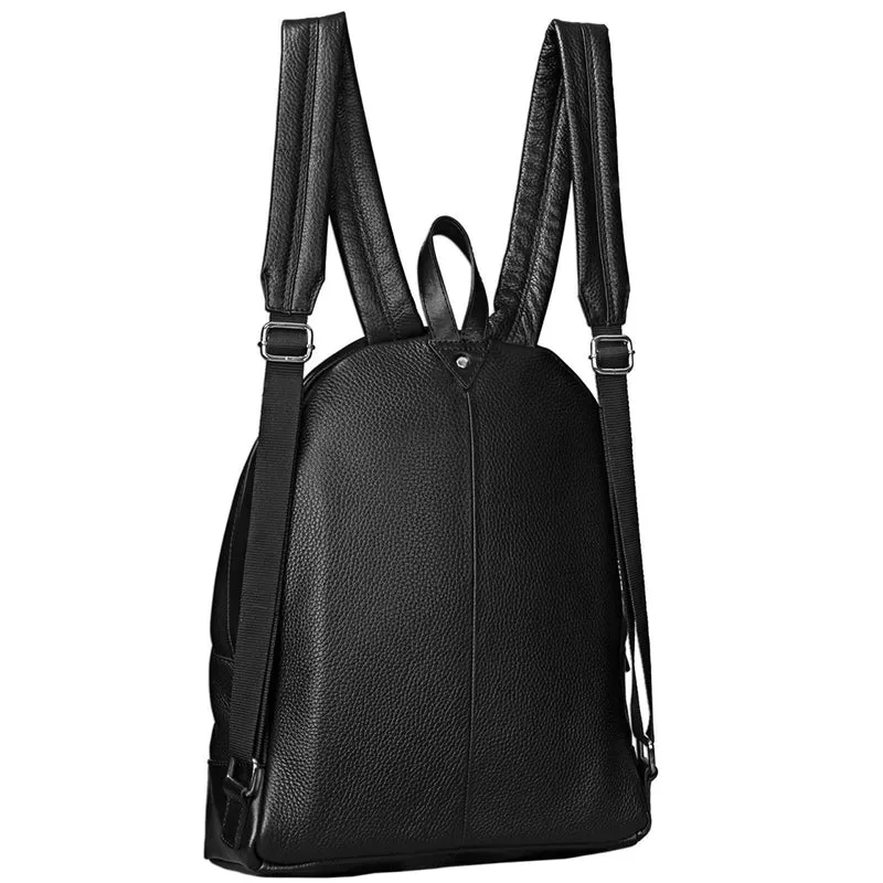 Rucksack Leder schwarz