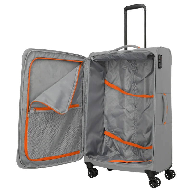 Travelite Umbria - 4-Rollen-Trolley-Set 3 tlg. erw. (smoky grey)