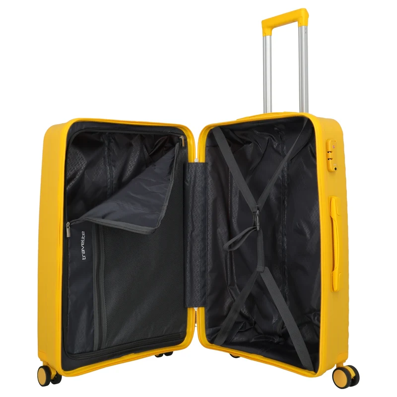 Travelite Pacific - 4-Rollen-Trolley 67 cm (yellow)