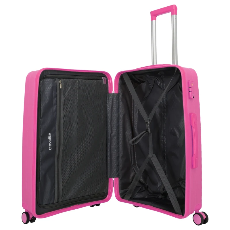 Travelite Pacific - 4-Rollen-Trolley 67 cm (pink)