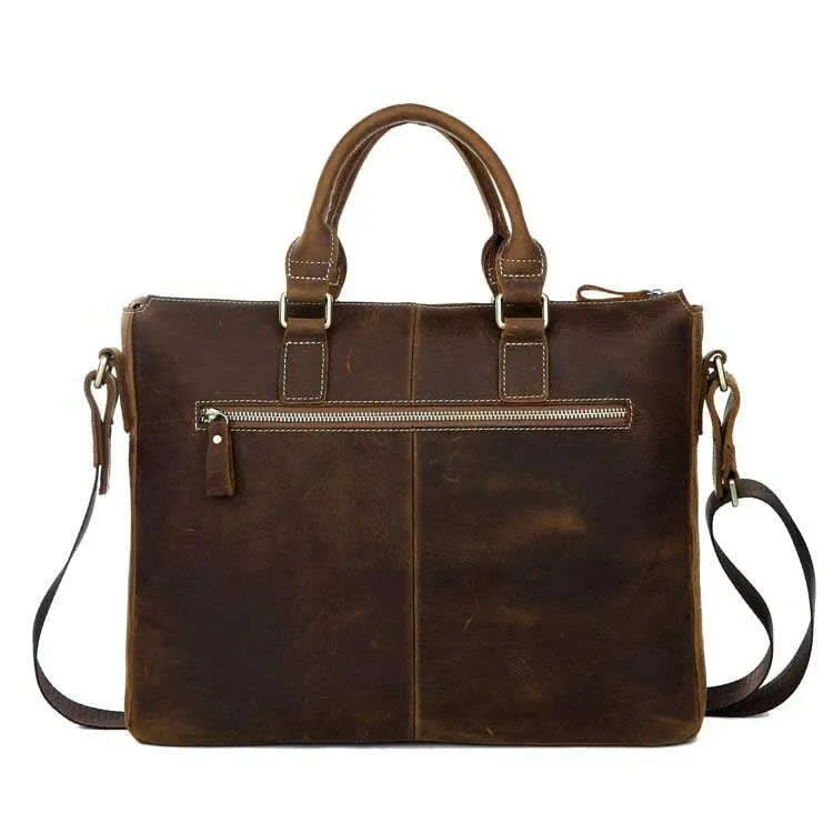 Klassische Umhängetasche Schultertasche Used Look Leder