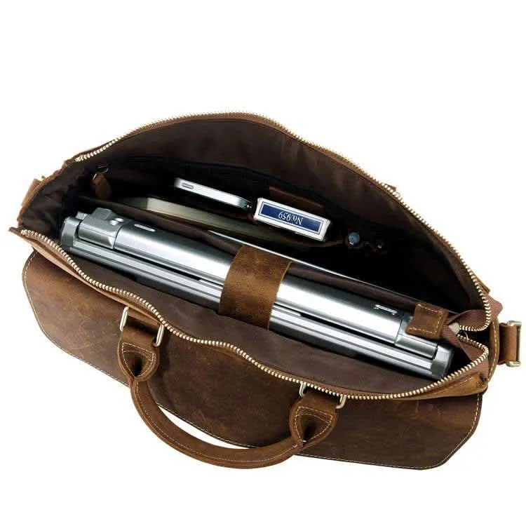 Klassische Umhängetasche Schultertasche Used Look Leder