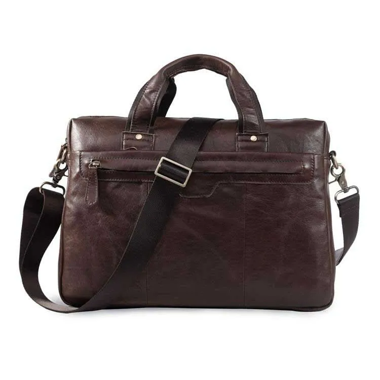 Vintage Umhängetasche Schultertasche Schokoladen-Braun Leder