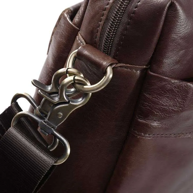 Vintage Umhängetasche Schultertasche Schokoladen-Braun Leder