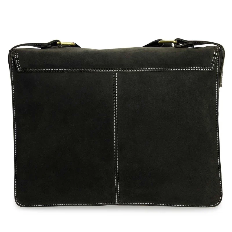 Messenger Bag Unitasche Büro Umhängetasche Leder Oliv-Grün