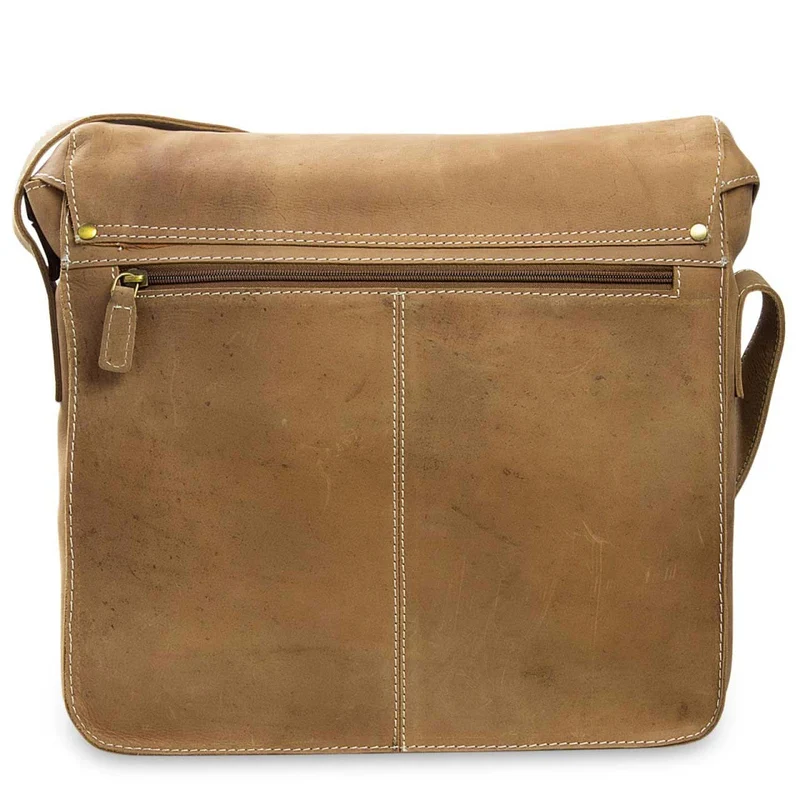 Umhängetasche Kuriertasche Messenger Bag Vintage Leder Braun