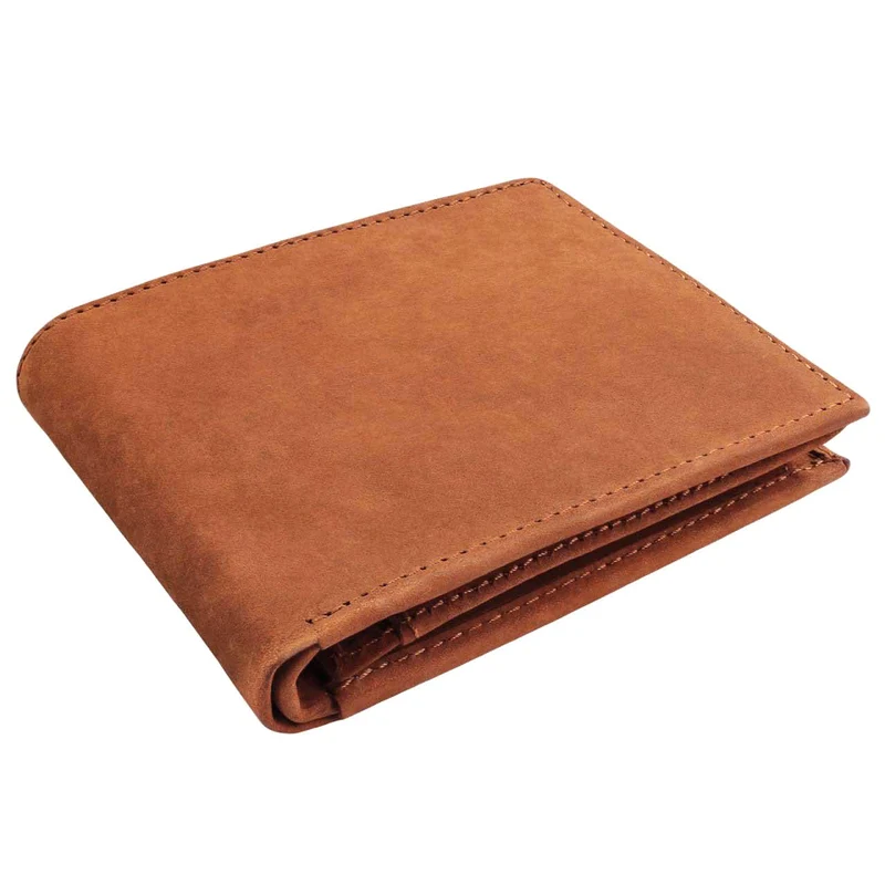 Ledergeldbörse Portemonnaie Wallet Kartenfach Vintage Leder Braun