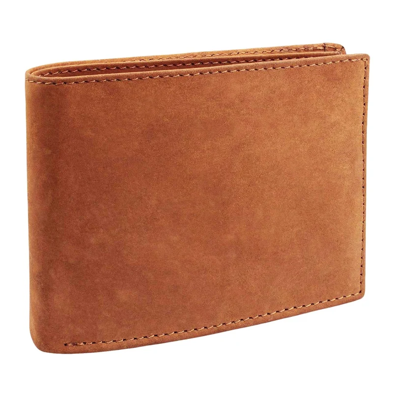 Ledergeldbörse Portemonnaie Wallet Kartenfach Vintage Leder Braun