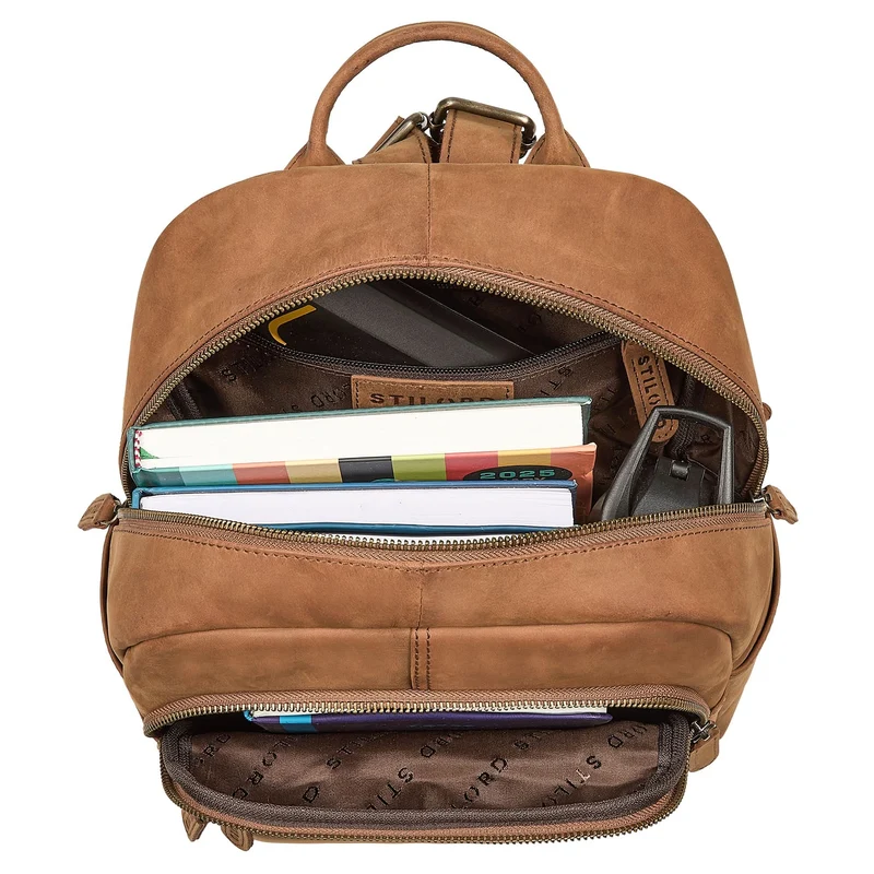 "Smilla" Kleiner Echtleder Cityrucksack für Damen 13 Zoll