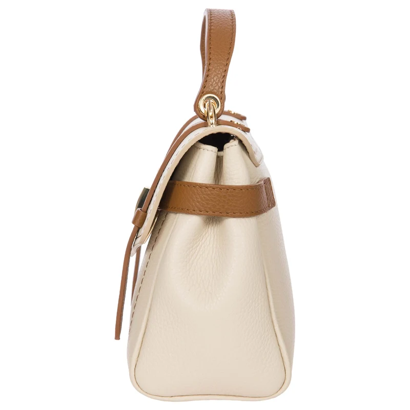 Brics Ninfea - Henkeltasche 25 cm (cream/caramel)