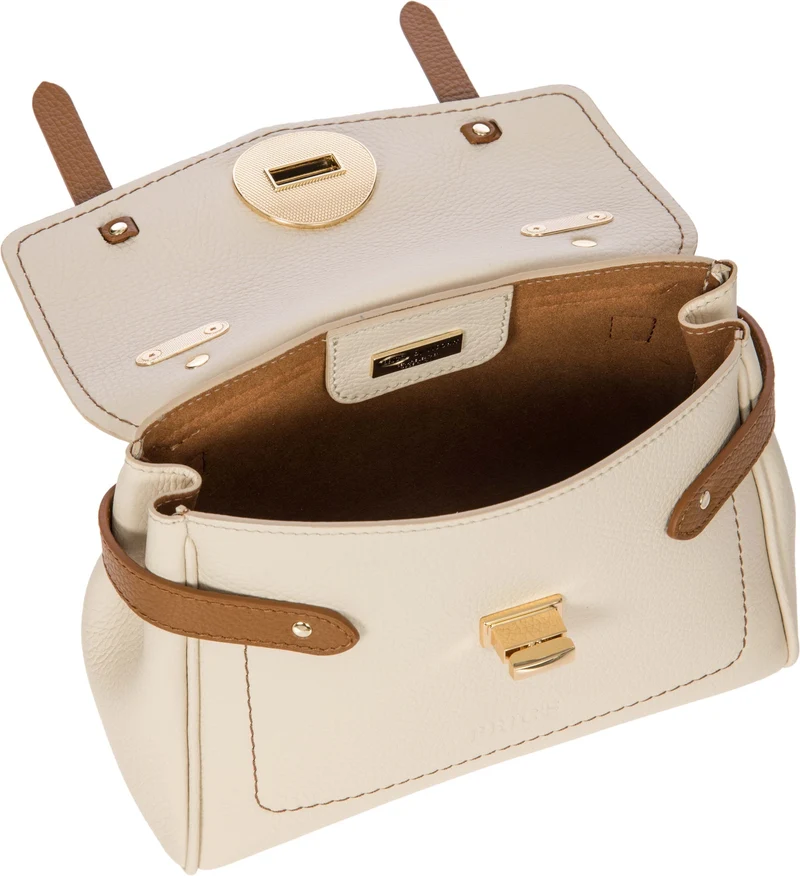 Brics Ninfea - Henkeltasche 25 cm (cream/caramel)