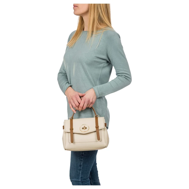 Brics Ninfea - Henkeltasche 25 cm (cream/caramel)
