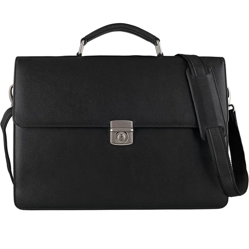 Aktentasche Businesstasche 15,6 Zoll Laptopfach schwarz