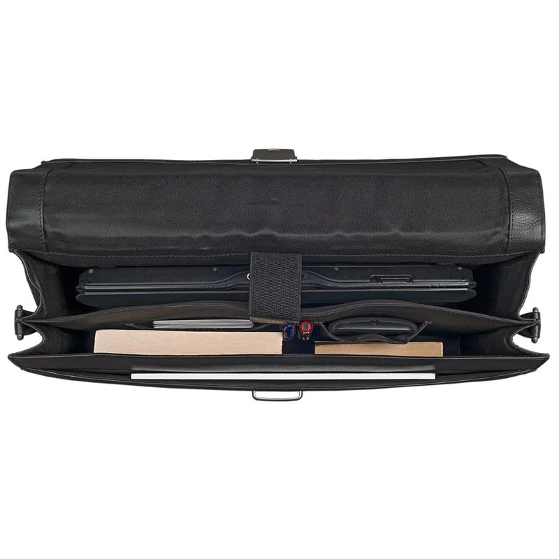 Aktentasche Businesstasche 15,6 Zoll Laptopfach schwarz