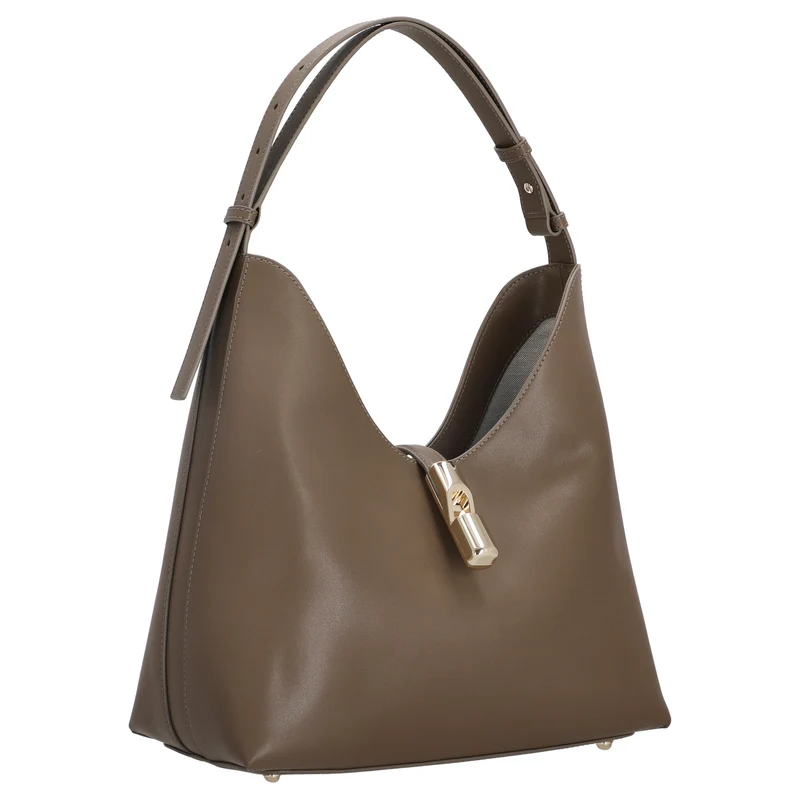 Furla Goccia M Hobo - Schultertasche 30.5 cm (muddy gray)
