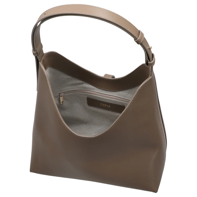 Furla Goccia M Hobo - Schultertasche 30.5 cm (muddy gray)