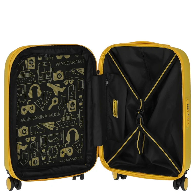 Mandarina Duck Logoduck+ - 4-Rollen-Kabinentrolley 55 cm S erw. (duck yellow)