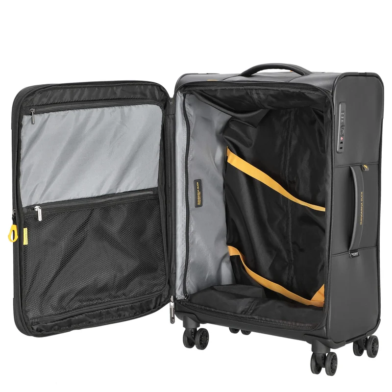 Mandarina Duck ECO - 4-Rollen-Trolley M 67 cm erw. (black)