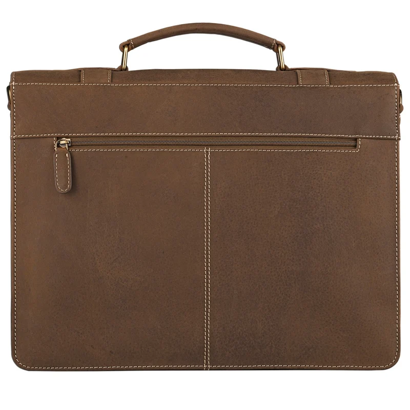 Vintage Aktentasche elegante Businesstasche aus echtem Leder