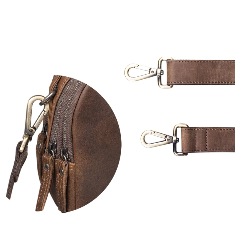 STILORD Taschengurt Leder mit Polster Vintage