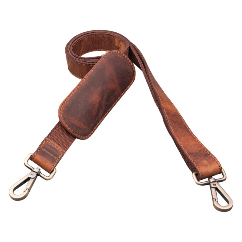 STILORD Taschengurt Leder mit Polster Vintage