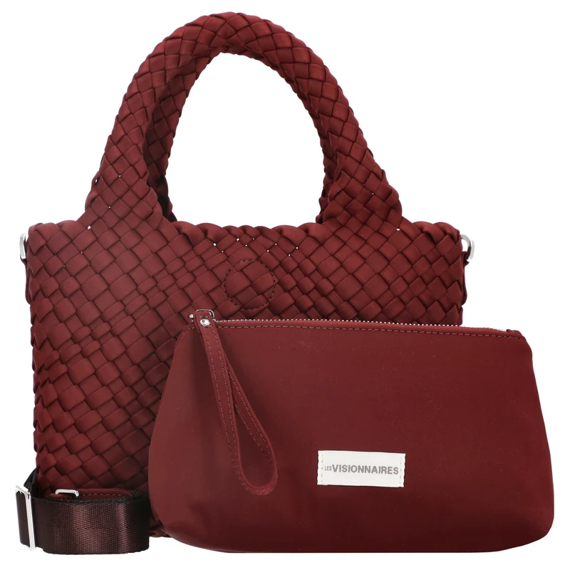Les Visionnaires Elia Petite Neoweave - Henkeltasche 30 cm (bordeaux)
