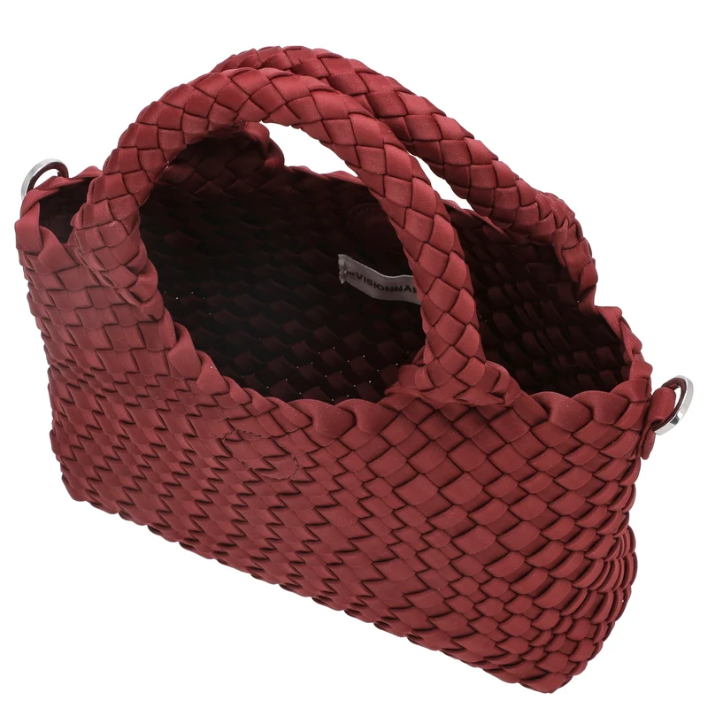 Les Visionnaires Elia Petite Neoweave - Henkeltasche 30 cm (bordeaux)