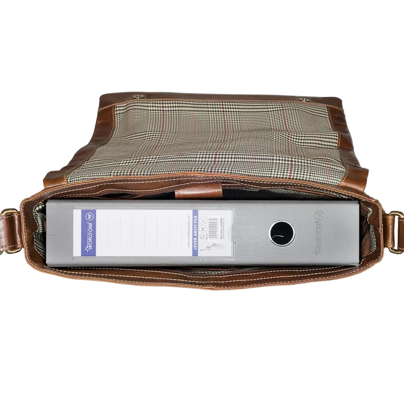 Messenger Bag Laptop Notebook Tasche Vintage Rinds Leder braun
