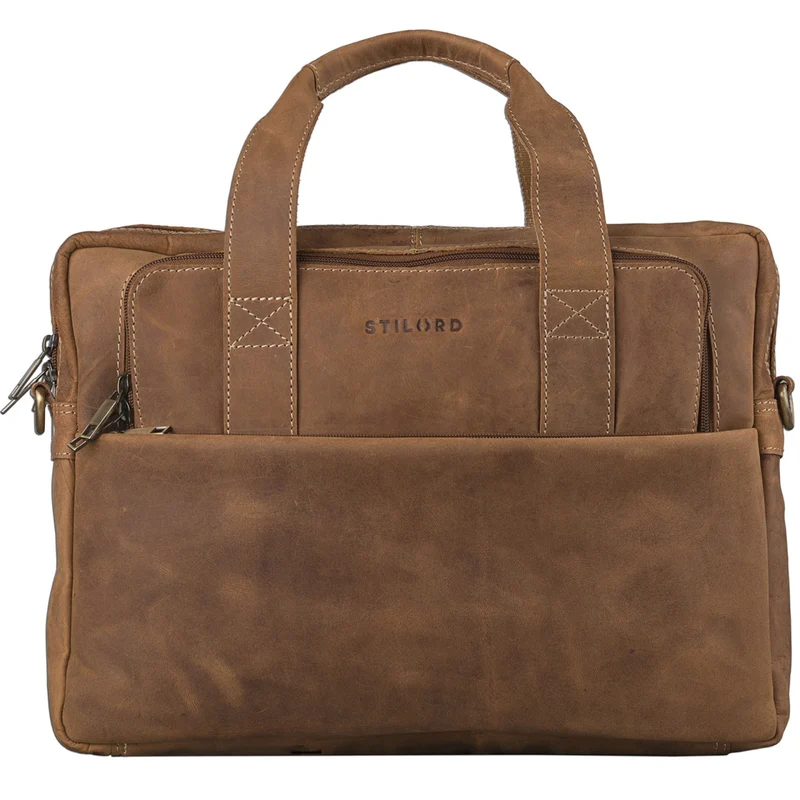 Vintage Herren Umhängetasche Leder groß