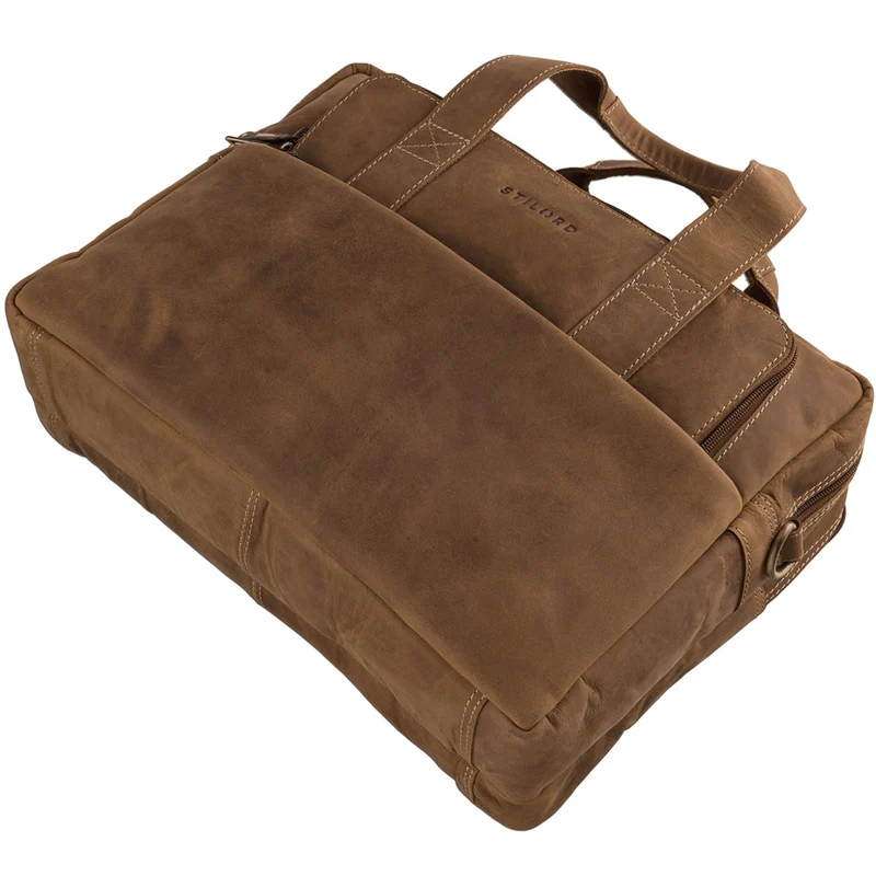 Vintage Herren Umhängetasche Leder groß