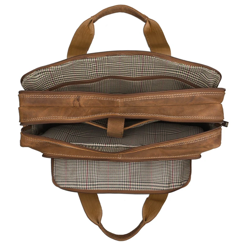 Vintage Herren Umhängetasche Leder groß
