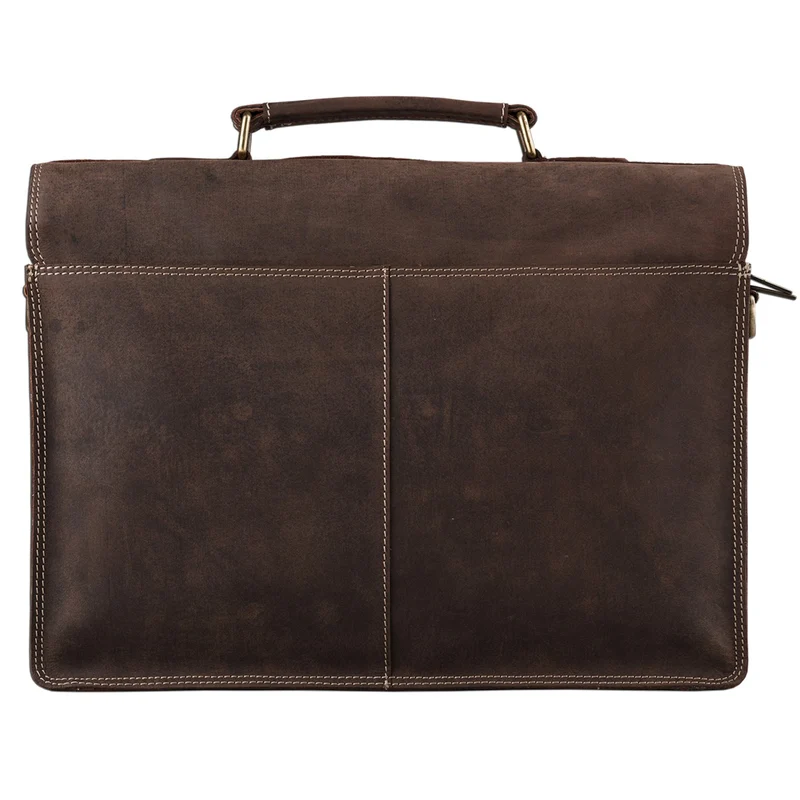 Vintage Aktentasche elegante Businesstasche aus echtem Leder