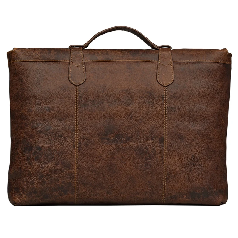 Vintage Aktentasche elegante Businesstasche aus echtem Leder