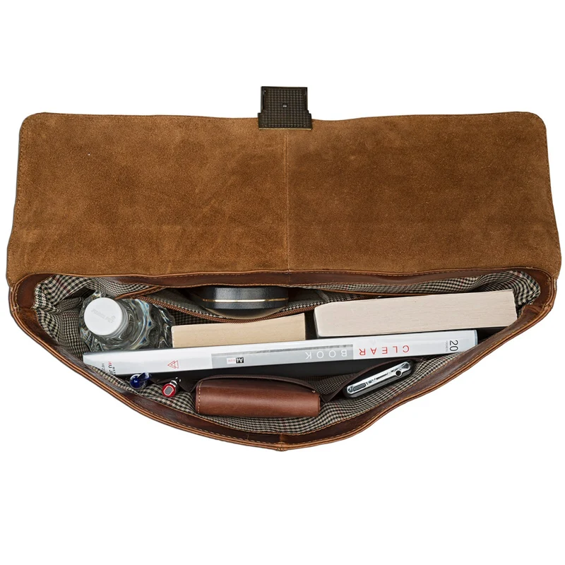 Vintage Aktentasche elegante Businesstasche aus echtem Leder
