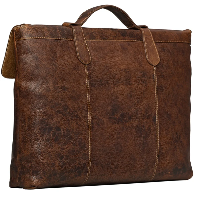 Vintage Aktentasche elegante Businesstasche aus echtem Leder