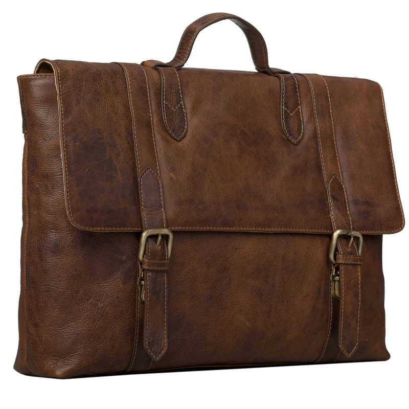 Vintage Aktentasche Herren Damen Business Tasche